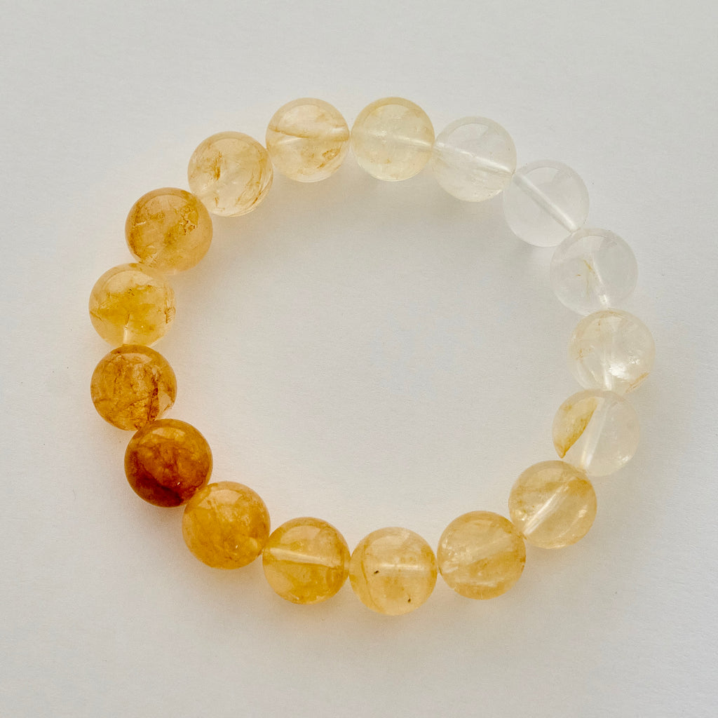 Golden Dawn – Citrine & Clear Quartz Bracelet | Abundance · Joy · Clarity