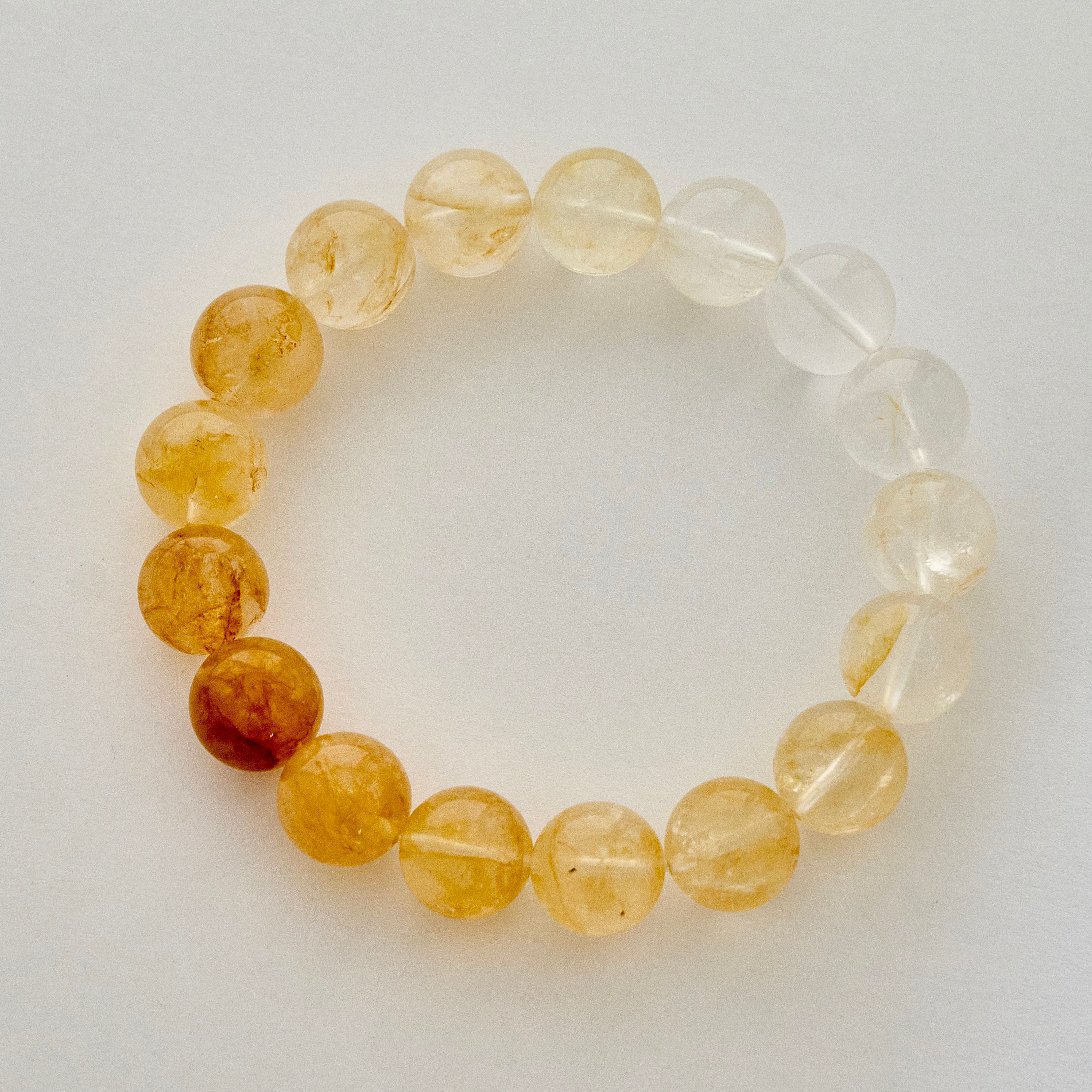 Golden Dawn – Citrine & Clear Quartz Bracelet | Abundance · Joy · Clarity