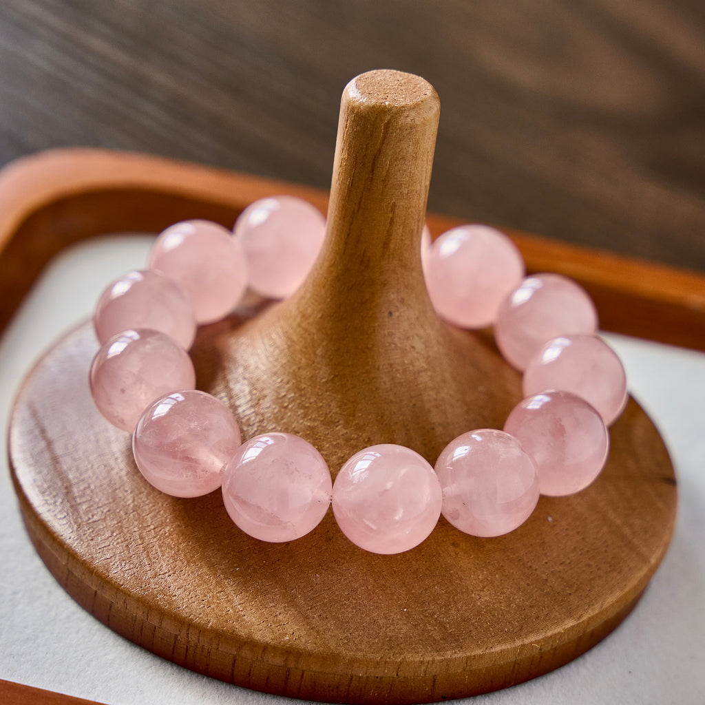 Soft Rose – Rose Quartz Crystal Bracelet | Love · Self-Compassion · Heart Renewal