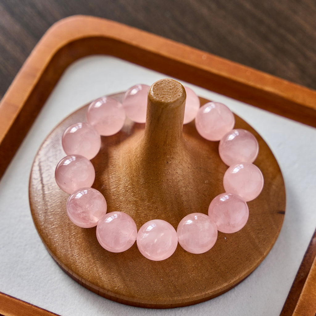 Soft Rose – Rose Quartz Crystal Bracelet | Love · Self-Compassion · Heart Renewal