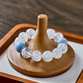 Clear Sky – Clear Quartz Bracelet with Aquamarine Accents | Clarity · Cleansing · Communication