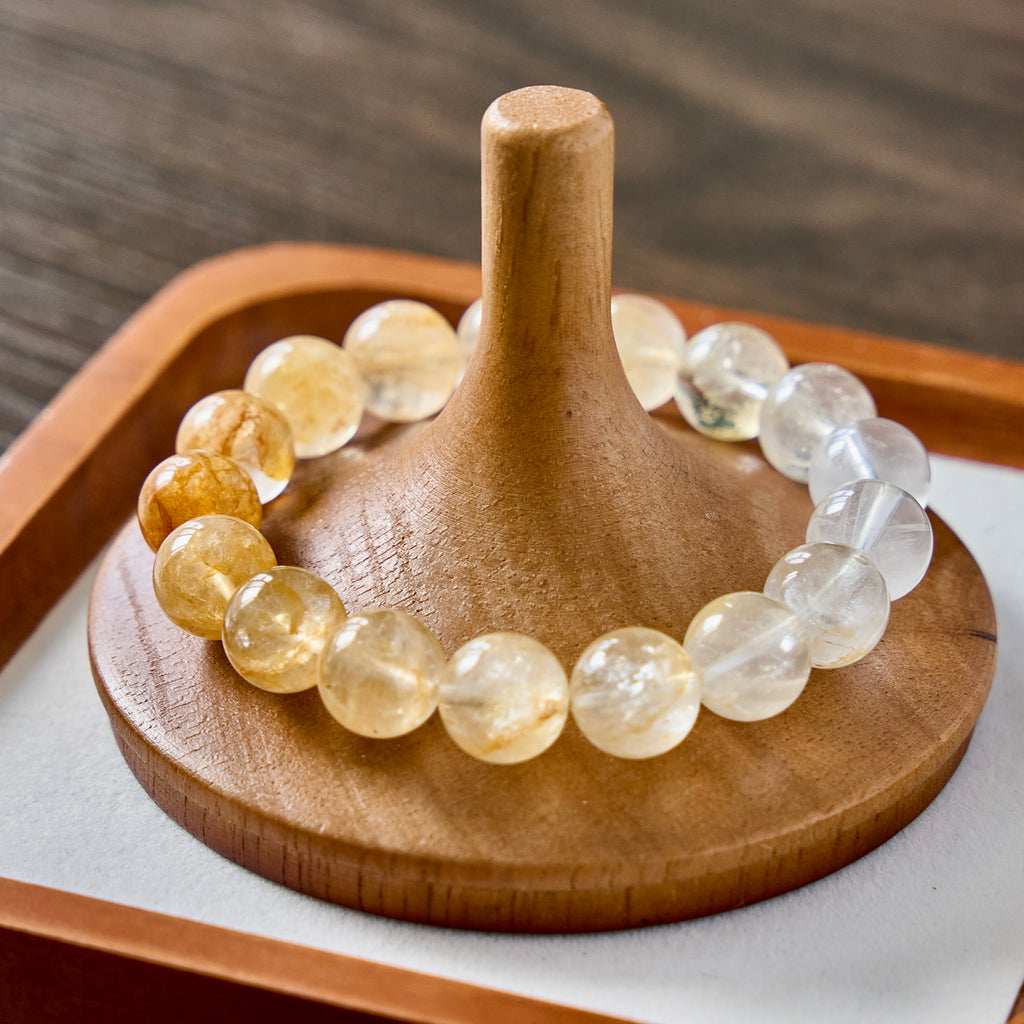 Golden Dawn – Citrine & Clear Quartz Bracelet | Abundance · Joy · Clarity