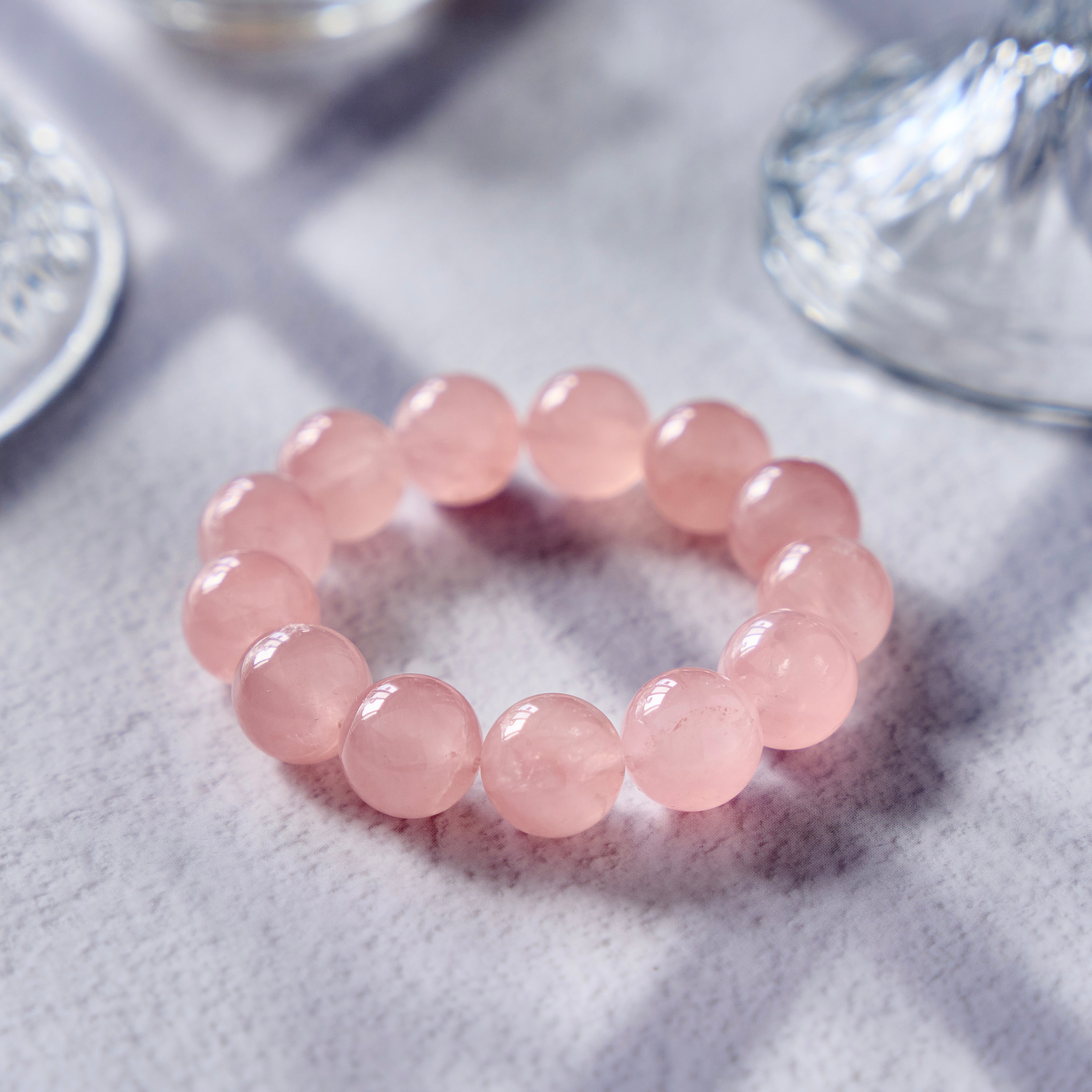 Soft Rose – Rose Quartz Crystal Bracelet | Love · Self-Compassion · Heart Renewal