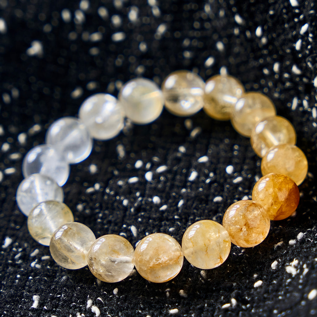 Golden Dawn – Citrine & Clear Quartz Bracelet | Abundance · Joy · Clarity