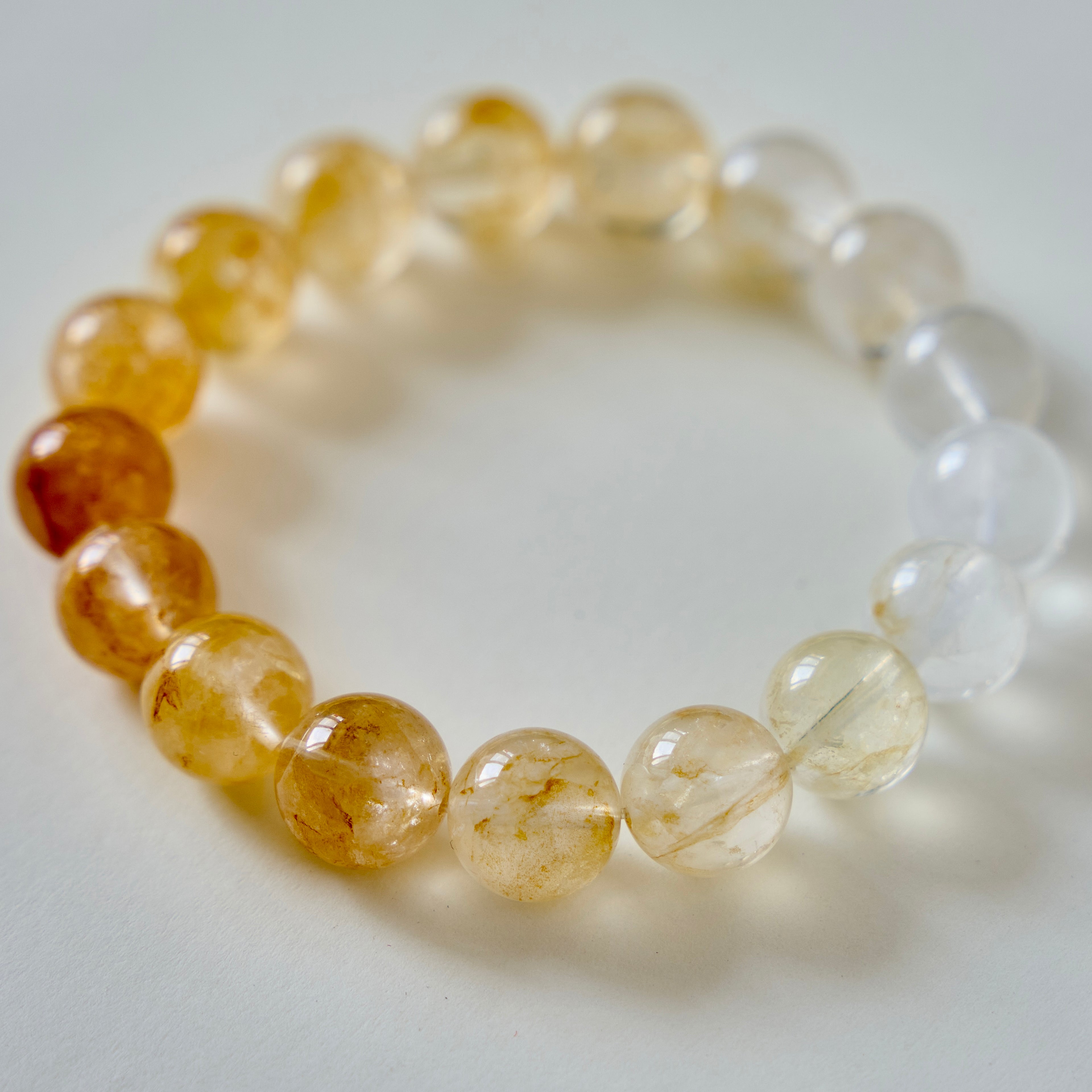Golden Dawn – Citrine & Clear Quartz Bracelet | Abundance · Joy · Clarity