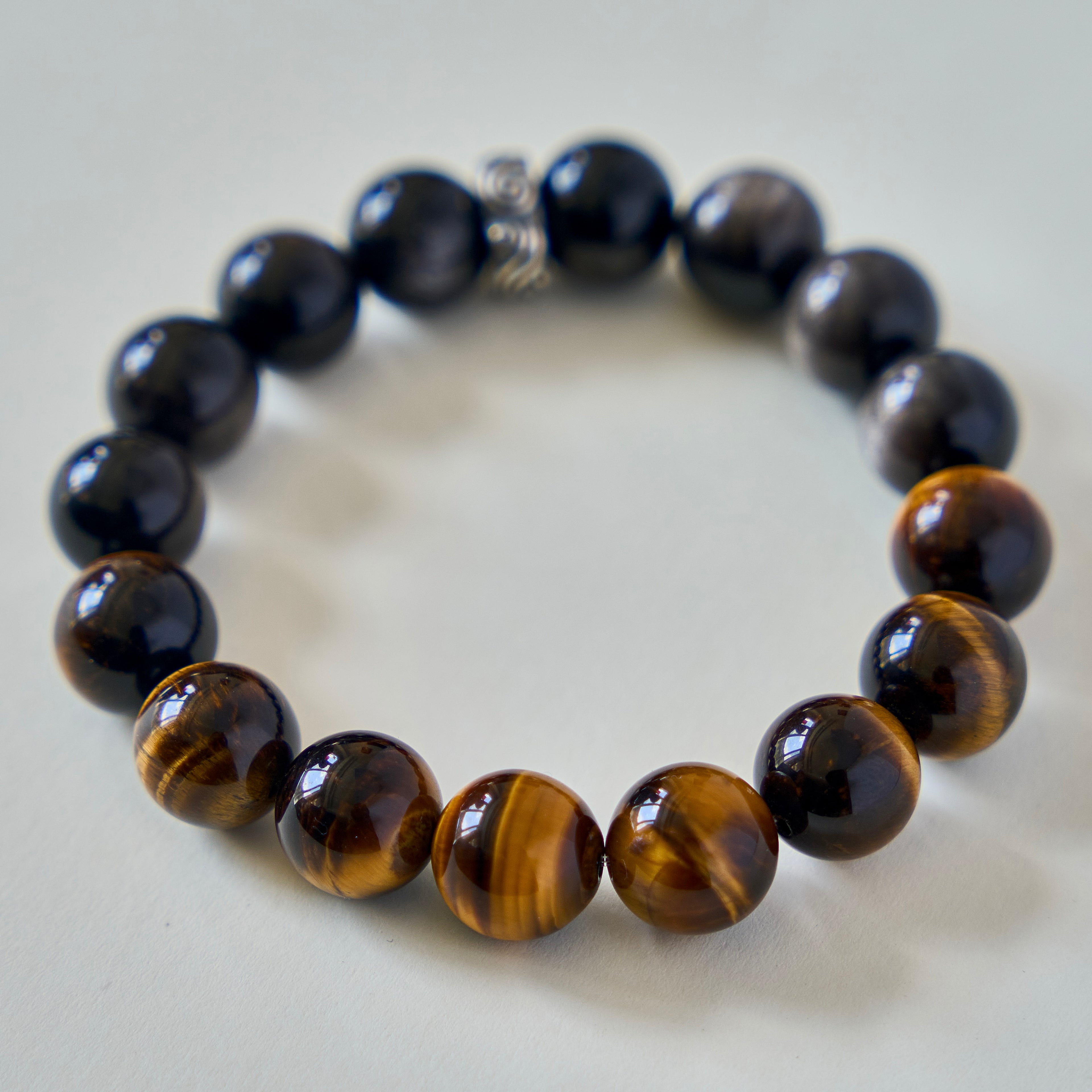 Gilded Shield – Tiger's Eye & Golden Obsidian Bracelet | Protection · Confidence · Grounding