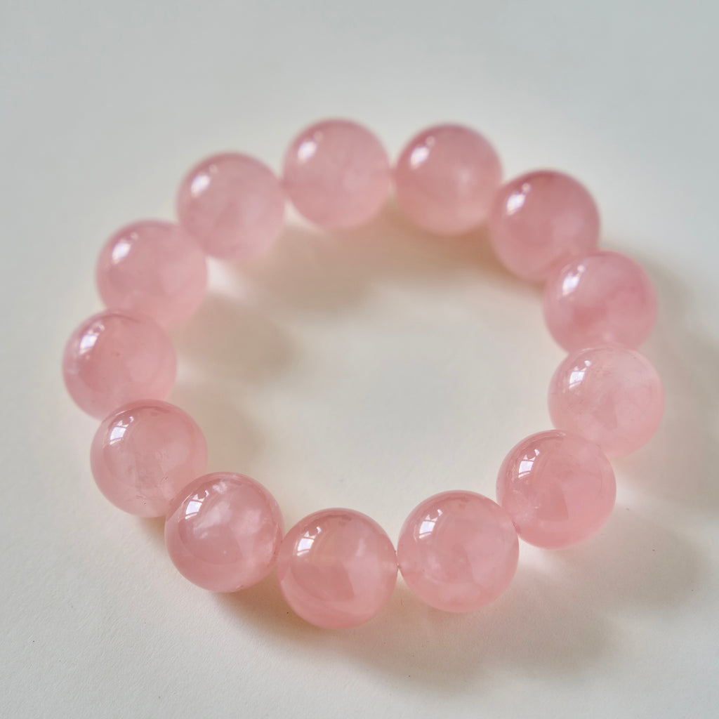 Soft Rose – Rose Quartz Crystal Bracelet | Love · Self-Compassion · Heart Renewal