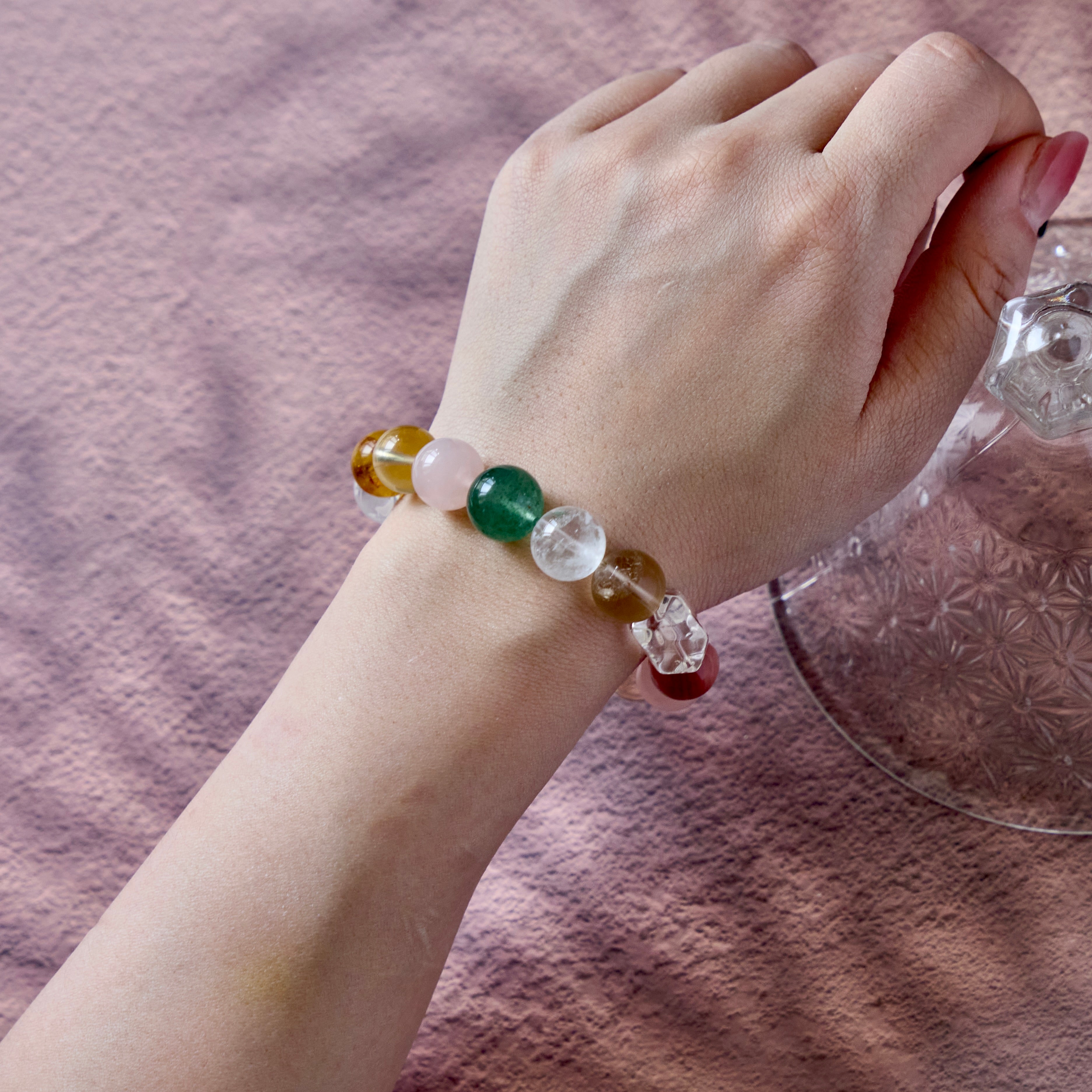 Genesis Bloom – Citrine, Rose Quartz & Peach Moonstone Bracelet | Abundance · Joy · Heart Renewal
