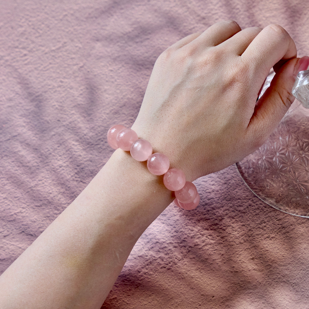 Soft Rose – Rose Quartz Crystal Bracelet | Love · Self-Compassion · Heart Renewal