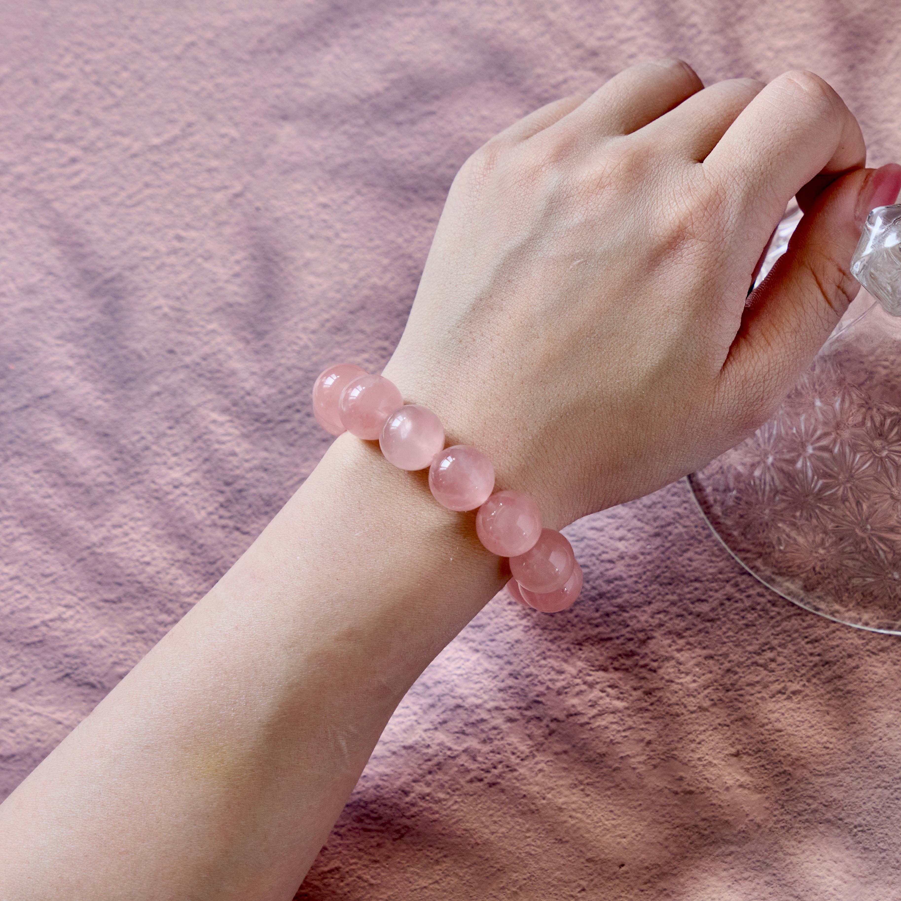 Soft Rose – Rose Quartz Crystal Bracelet | Love · Self-Compassion · Heart Renewal